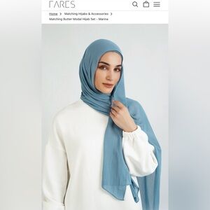 ShopFares Butter Modal Hijab Set – Marina - size 1 unused